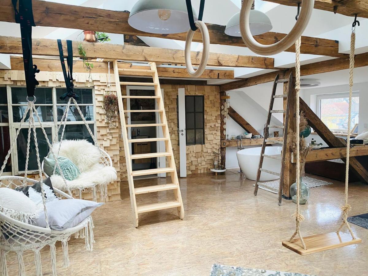 Loft Im Herzen Der Stadt Fürstenwalde Esterno foto